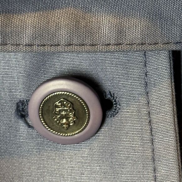 Vintage London Fog Trench Coat Rare Cornflower Blue Lined Women’s 8P USA 80s 90s - Picture 10 of 16